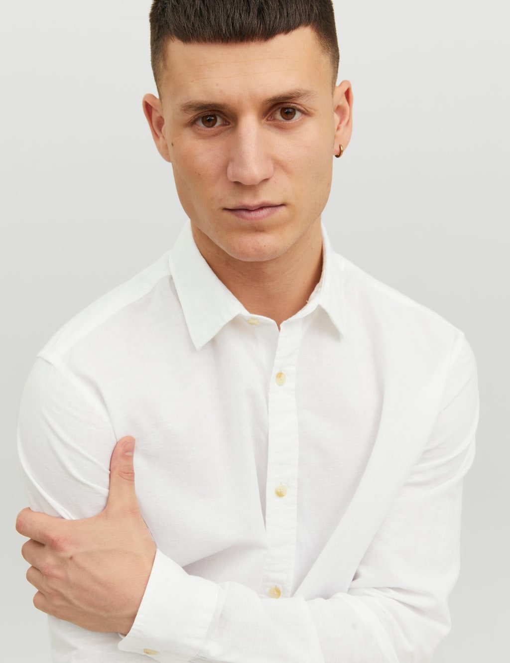 Cotton Rich Striped Oxford Shirt image 4