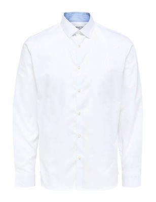 M&S Selected Homme Mens Slim Fit Pure Cotton Oxford Shirt