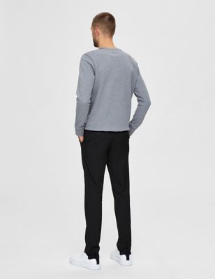 M&S Selected Homme Mens Slim Fit Trousers