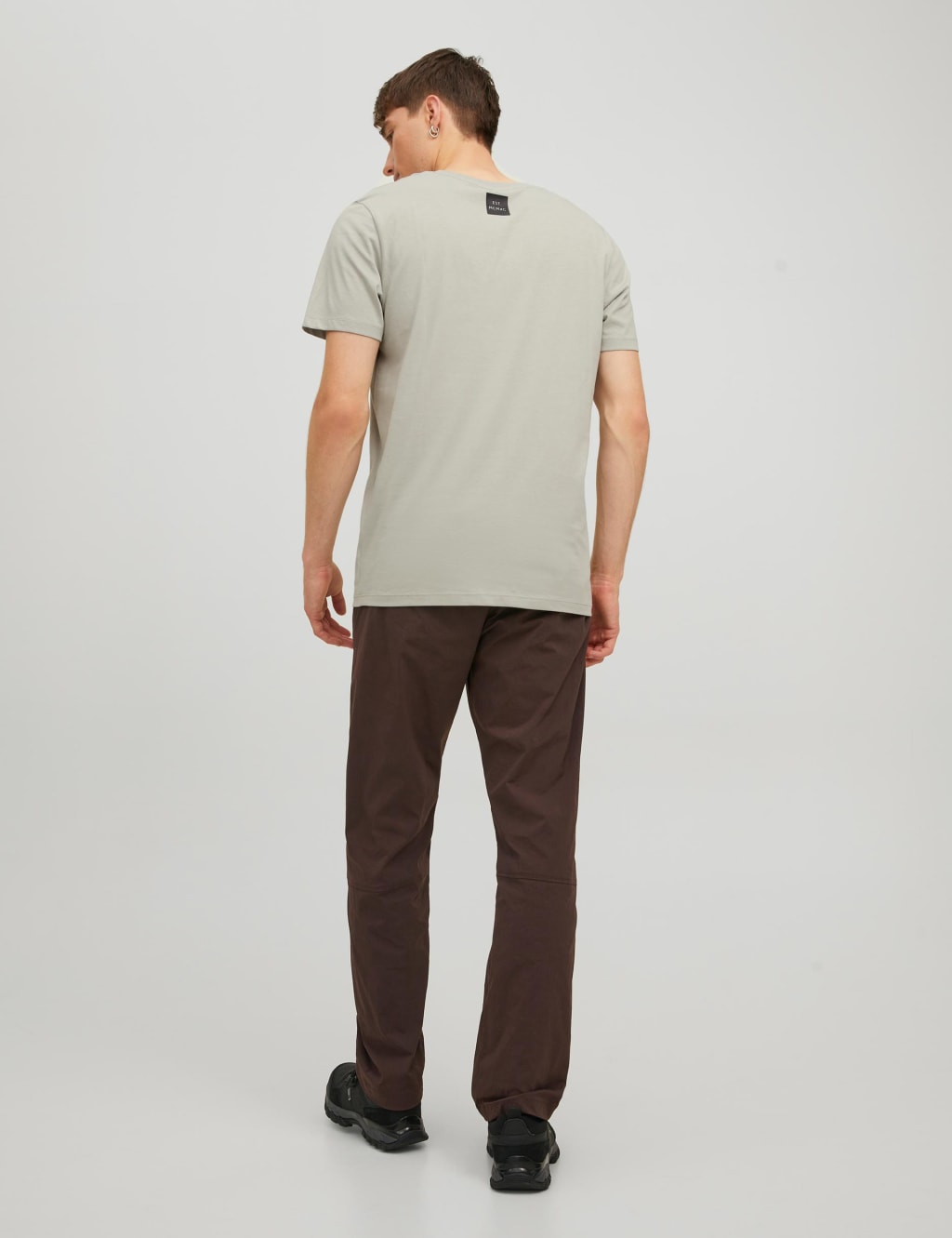Pure Cotton Logo Print Crew Neck T-Shirt image 5