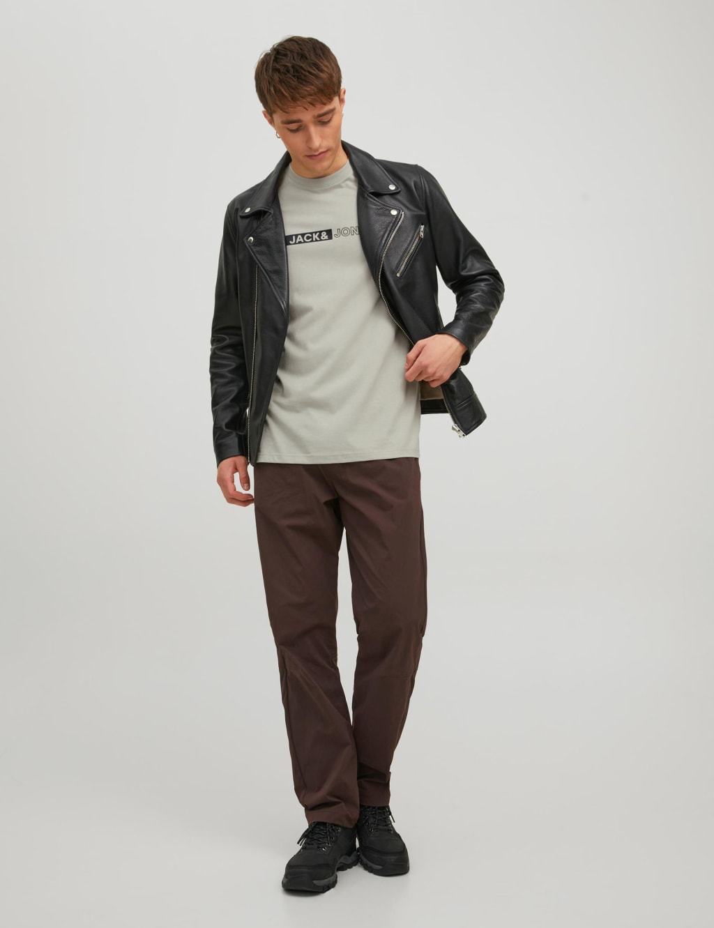 Pure Cotton Logo Print Crew Neck T-Shirt image 6