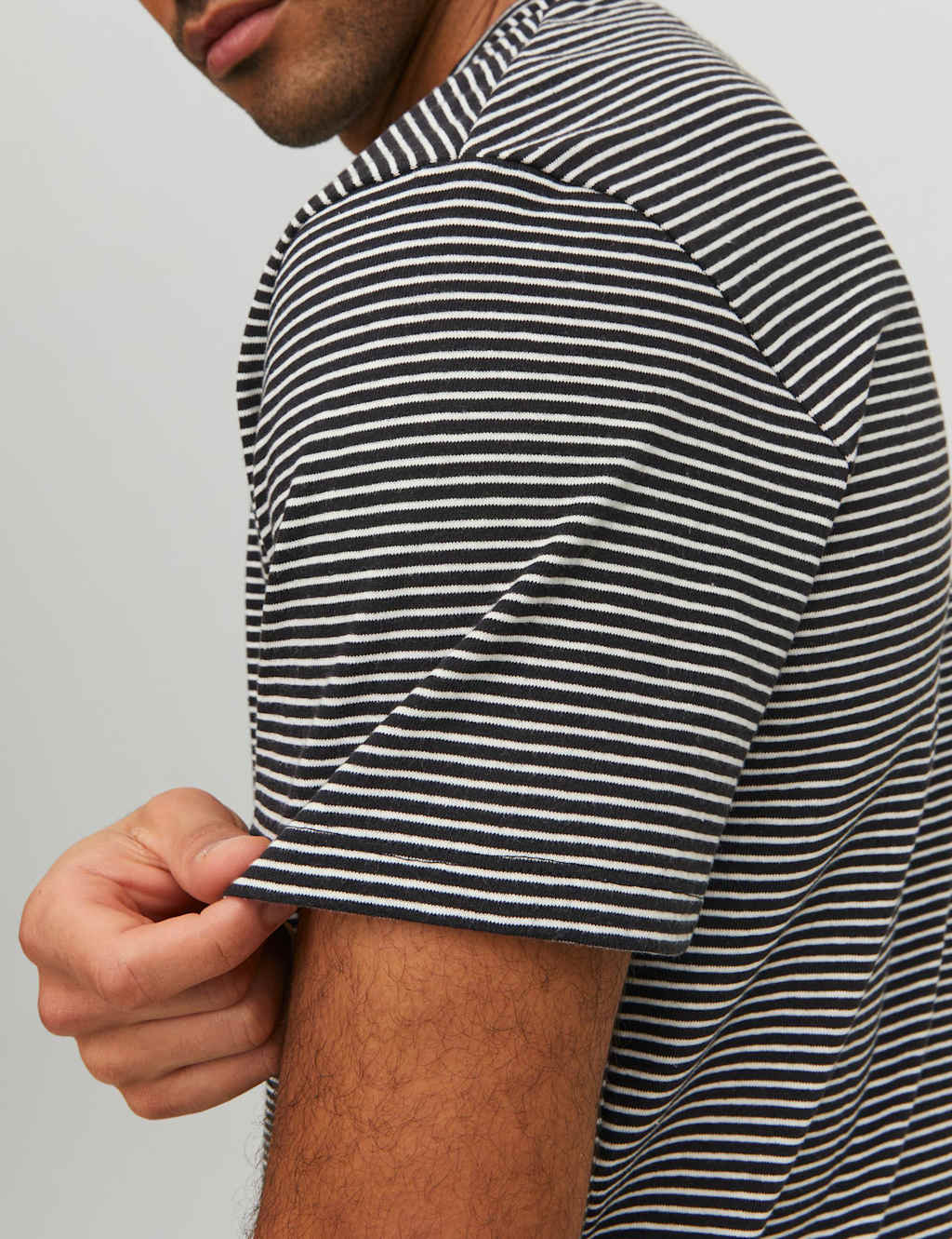 Cotton Rich Striped Crew Neck T-Shirt image 2