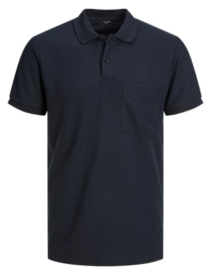 

Mens JACK & JONES Regular Fit Polo Shirt - Navy, Navy