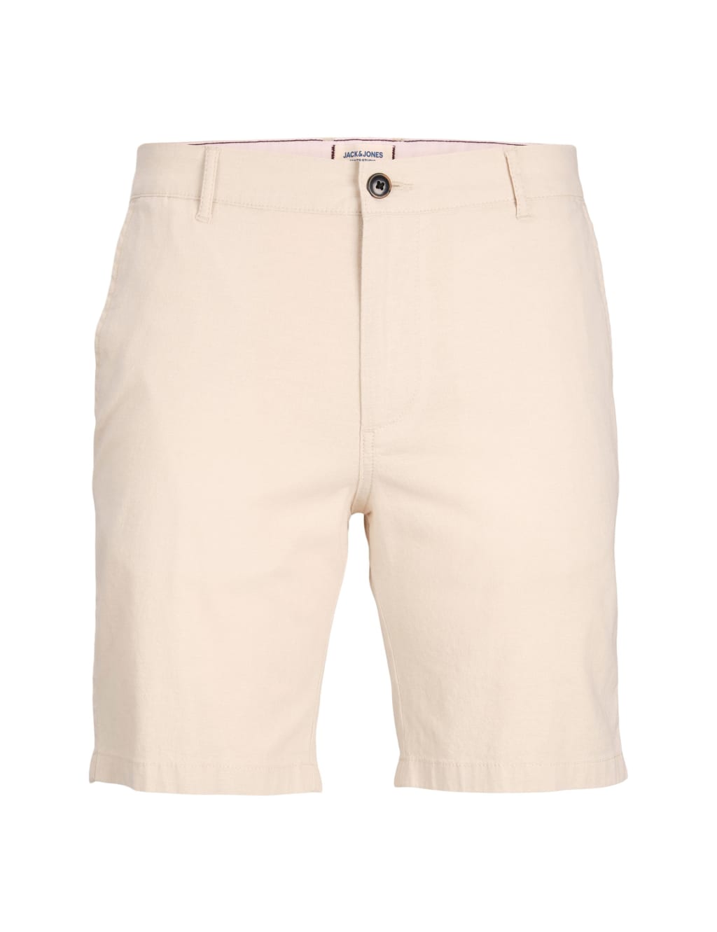 Cotton Rich Chino Shorts With Linen image 2