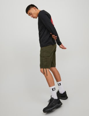 Pure Cotton Cargo Shorts