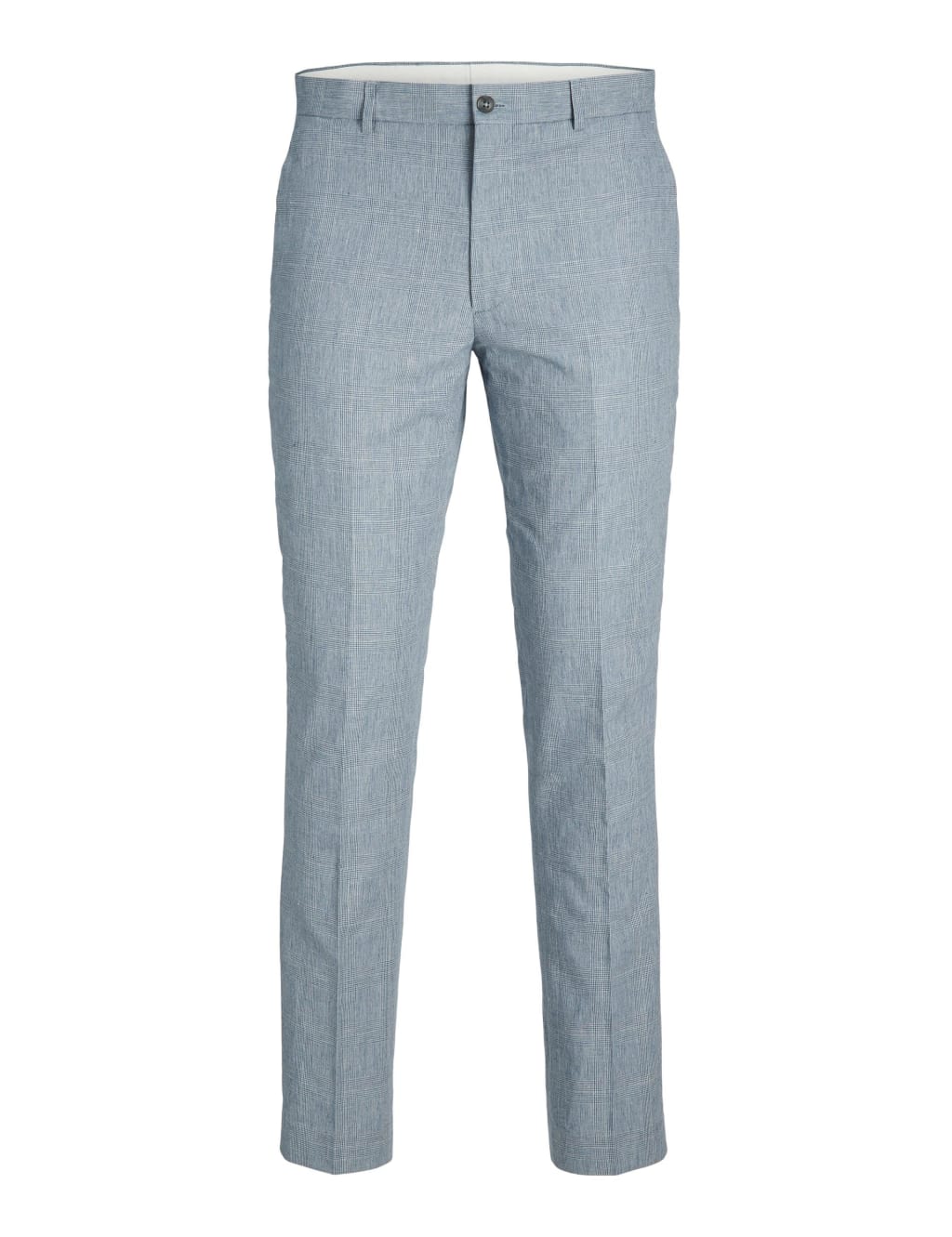 Slim Fit Linen Rich Single Pleat Trousers