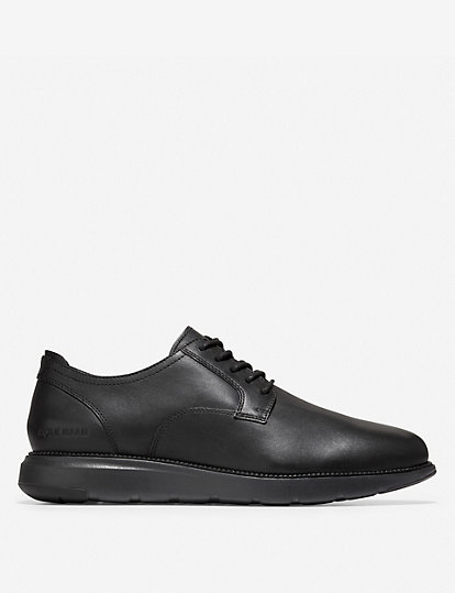 cole haan grand atlantic leather oxford shoes - 10 - black, black