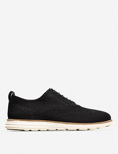 cole haan originalgrand stitchlite oxford shoes - 7 - black, black