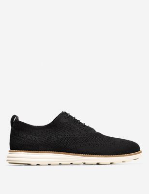 Cole Haan Mens Originalgrand Stitchlite Oxford Shoes - 8 - Black, Black,Navy,Black/Black