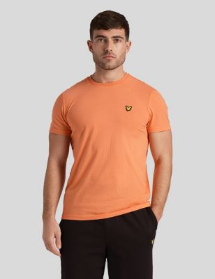 Lyle & Scott Men's Cotton Blend Crew Neck T-Shirt - Orange, Orange