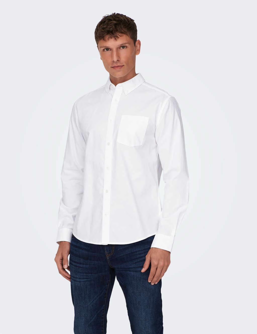 Regular Fit Pure Cotton Oxford Shirt image 1