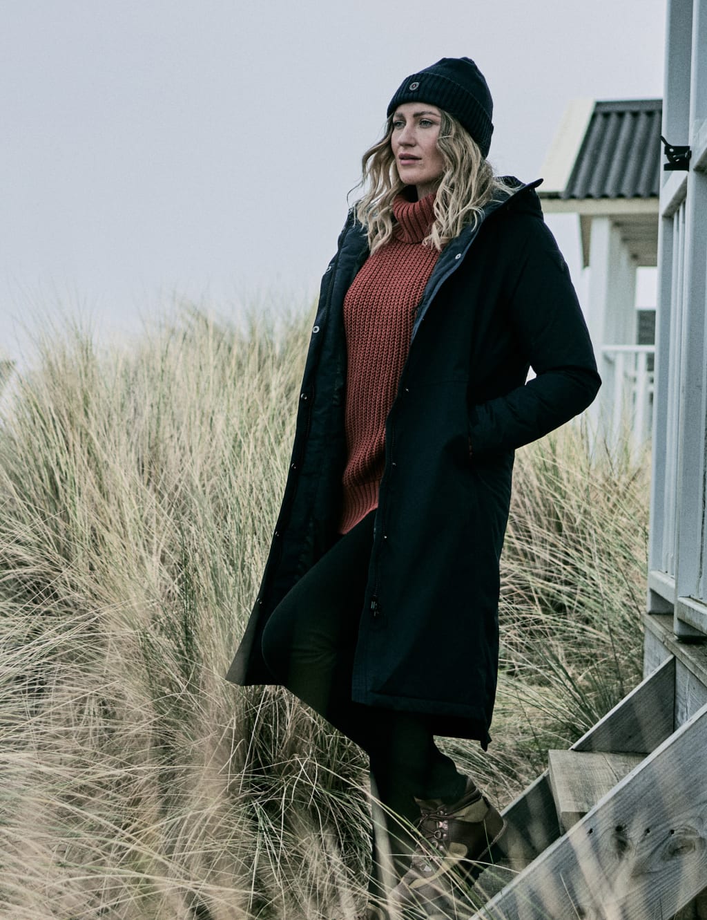Corsica Hooded Longline Parka Coat image 1
