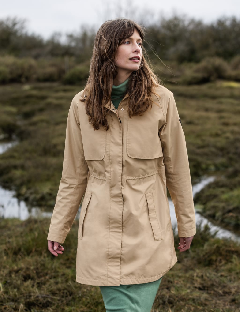 Marina Cotton Rich Waterproof Trench Coat