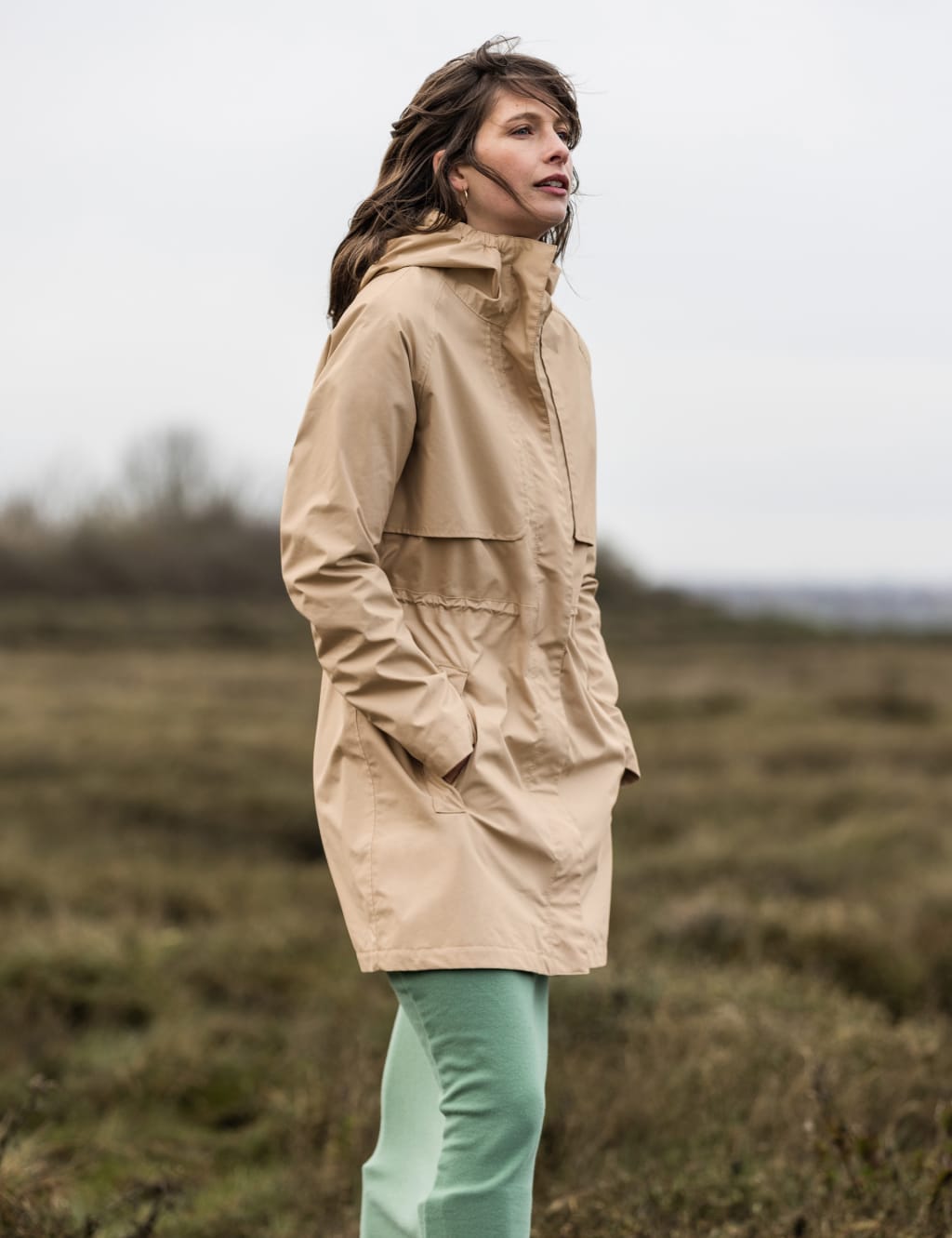 Marina Cotton Rich Waterproof Trench Coat image 2