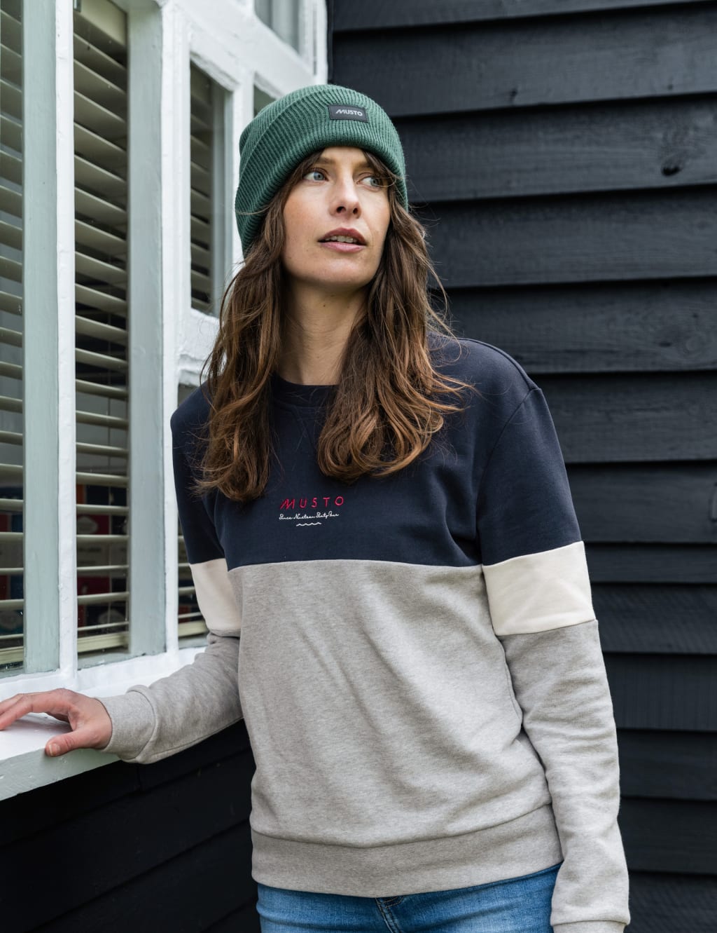 Marina Pure Cotton Colour Block Sweatshirt image 2