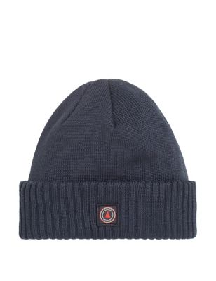 Salcombe Wool Blend Knitted Beanie Hat