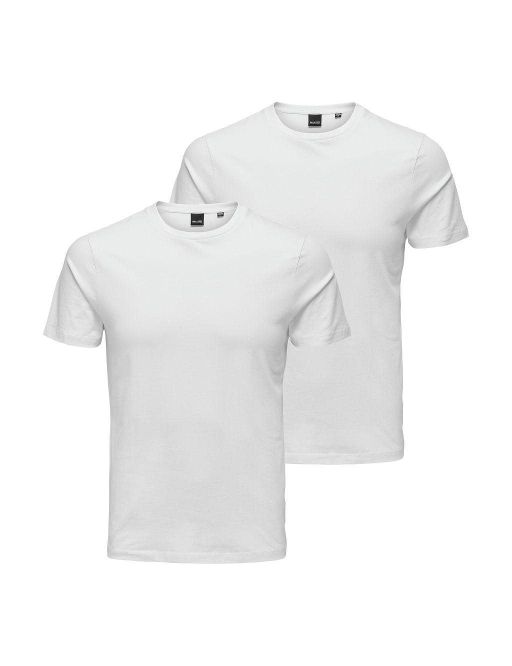 2pk Slim Fit Cotton Rich Crew Neck T-Shirts image 1