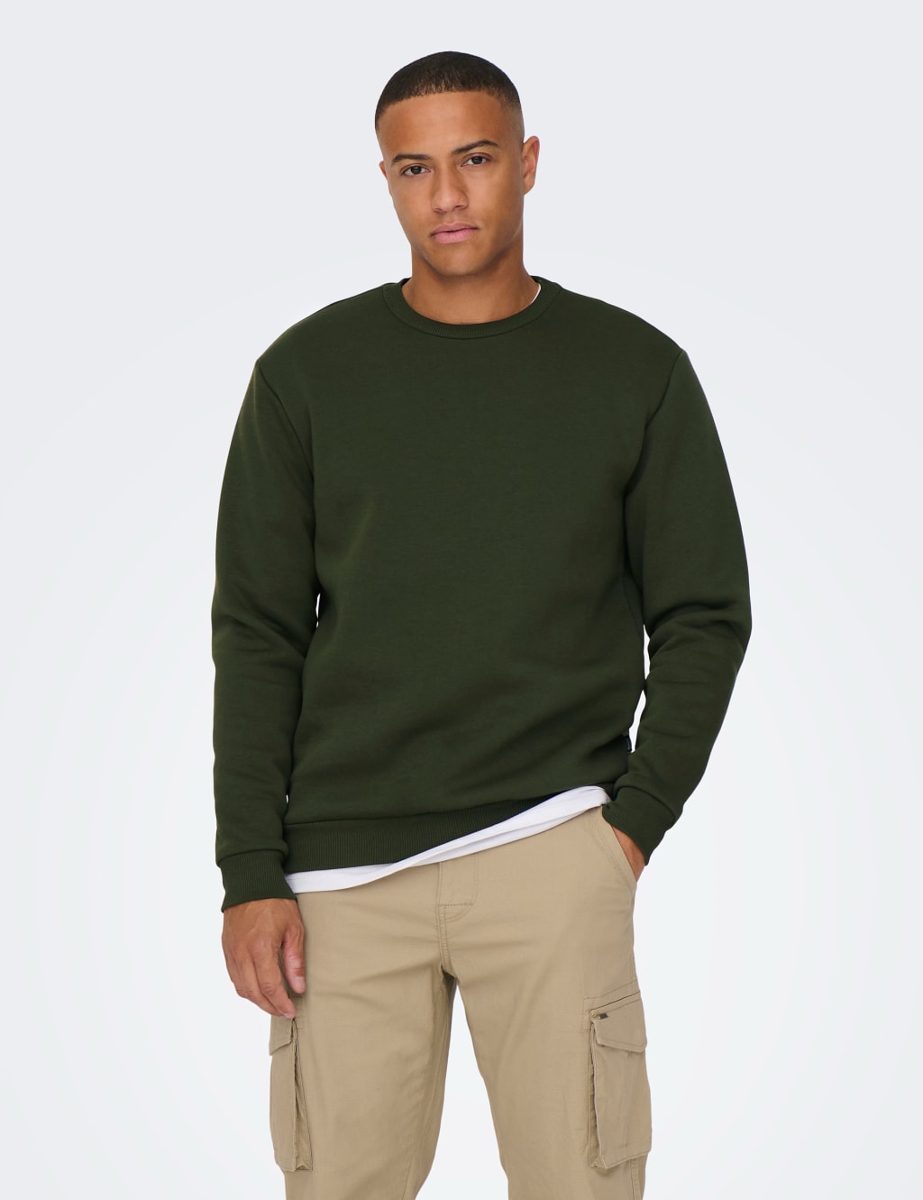 Cotton Rich Crew Neck Sweatshirt