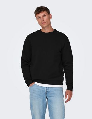 Cotton Rich Crew Neck Sweatshirt