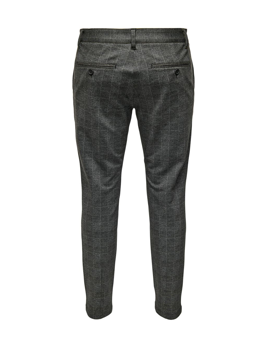 Tapered Fit Checked Trousers image 3