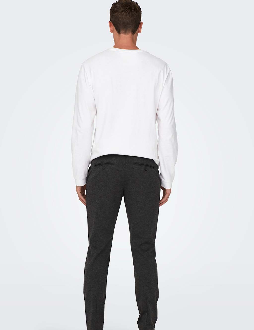 Tapered Fit Flat Front Trousers image 4
