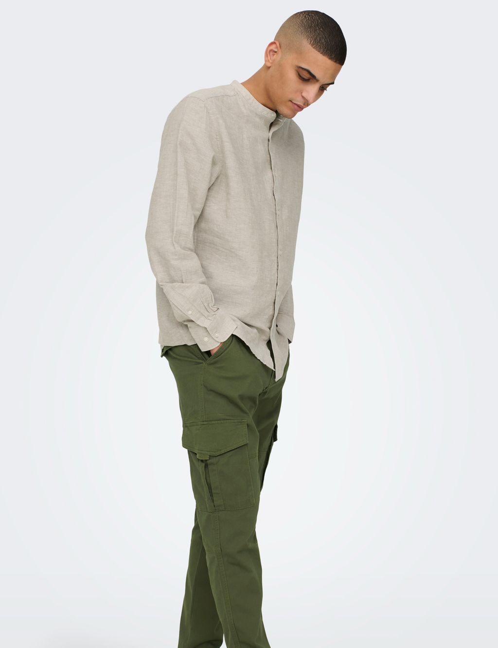Tapered Fit Cargo Trousers image 7
