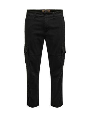 Tapered Cotton Trousers