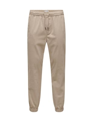 Tapered Fit Cuffed Chinos