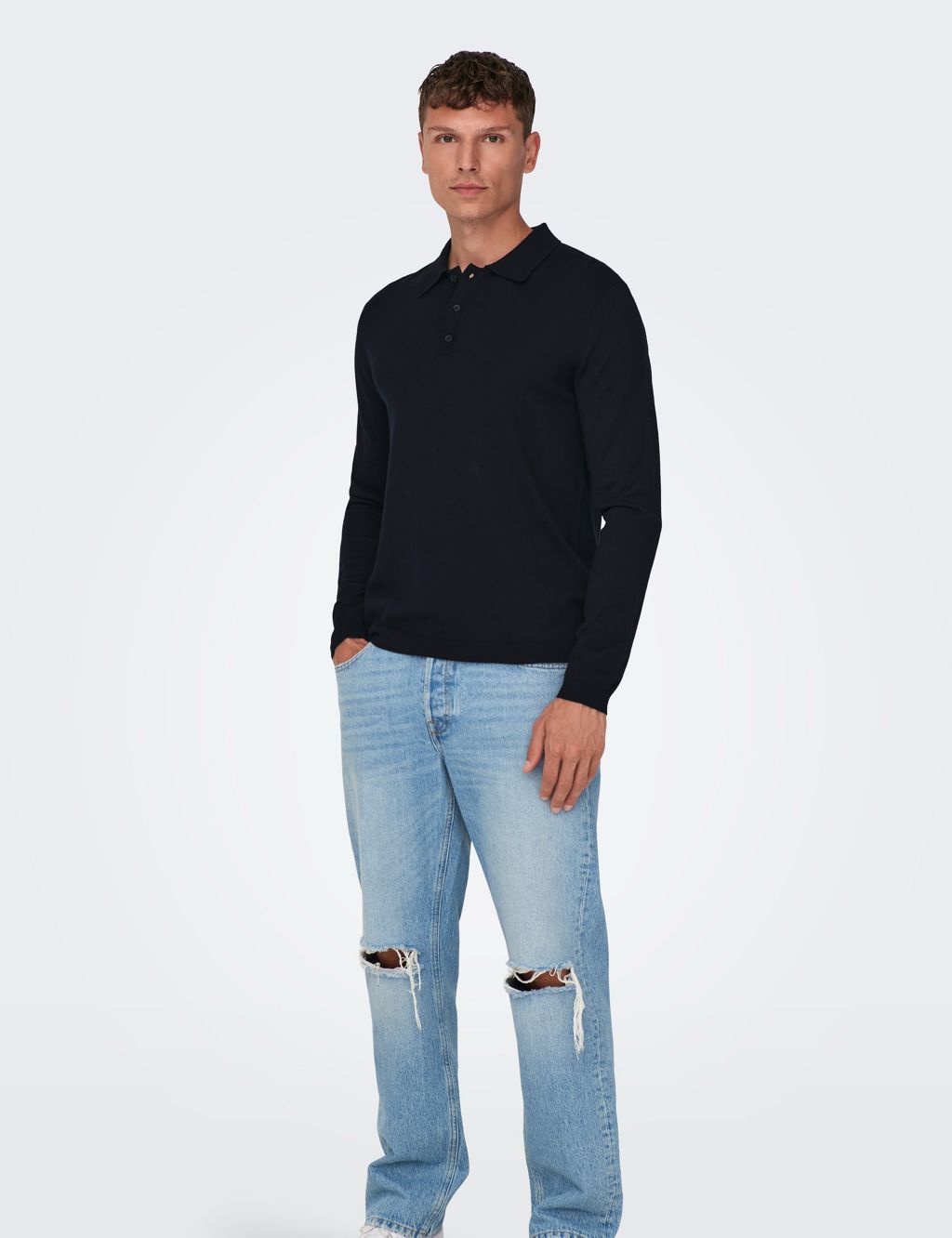 Knitted Polo Shirt image 3