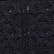 Cotton Blend Cable Roll Neck Jumper - darknavy