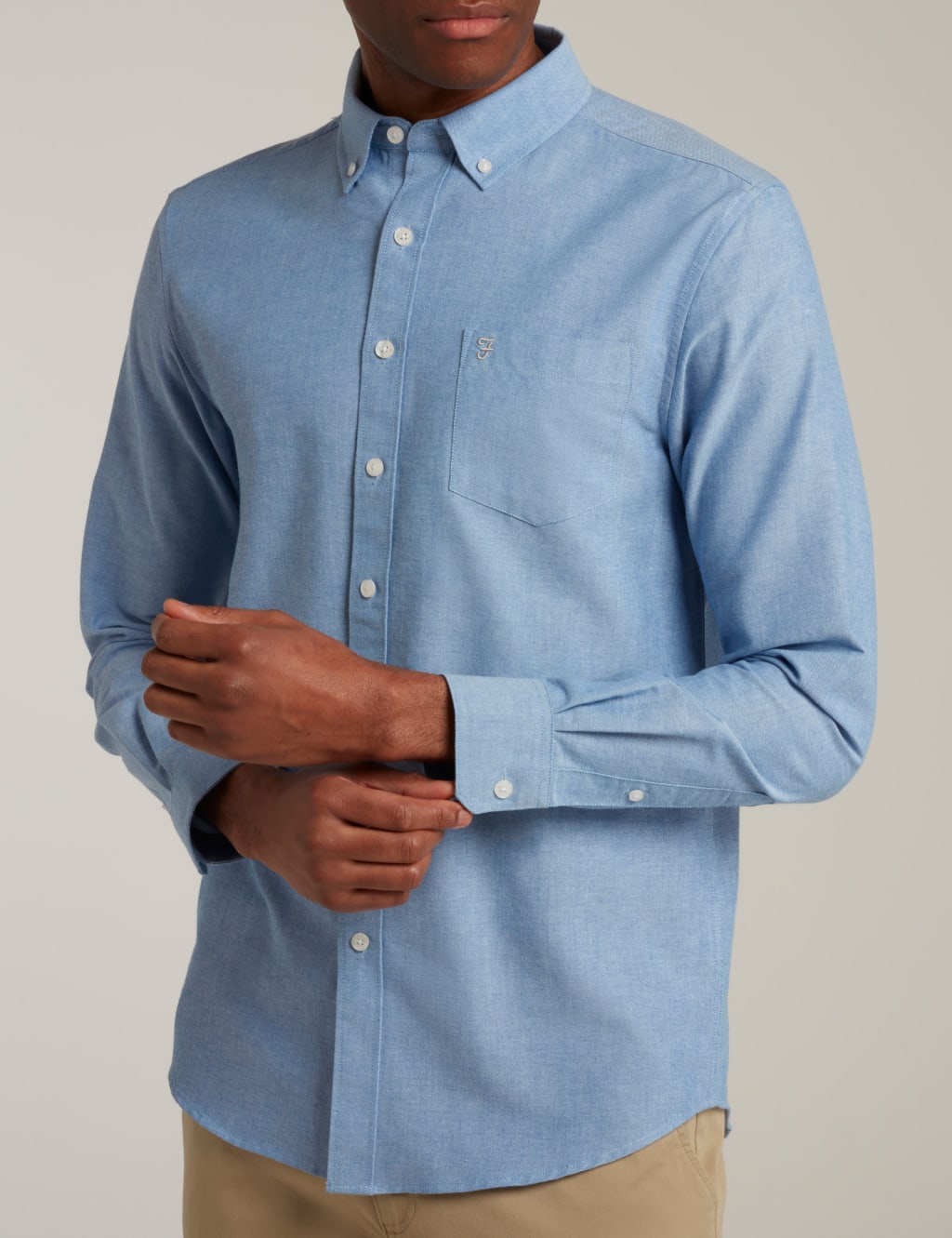 Cotton Blend Oxford Shirt image 3