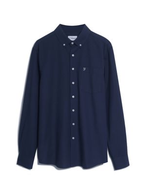 Cotton Blend Oxford Shirt