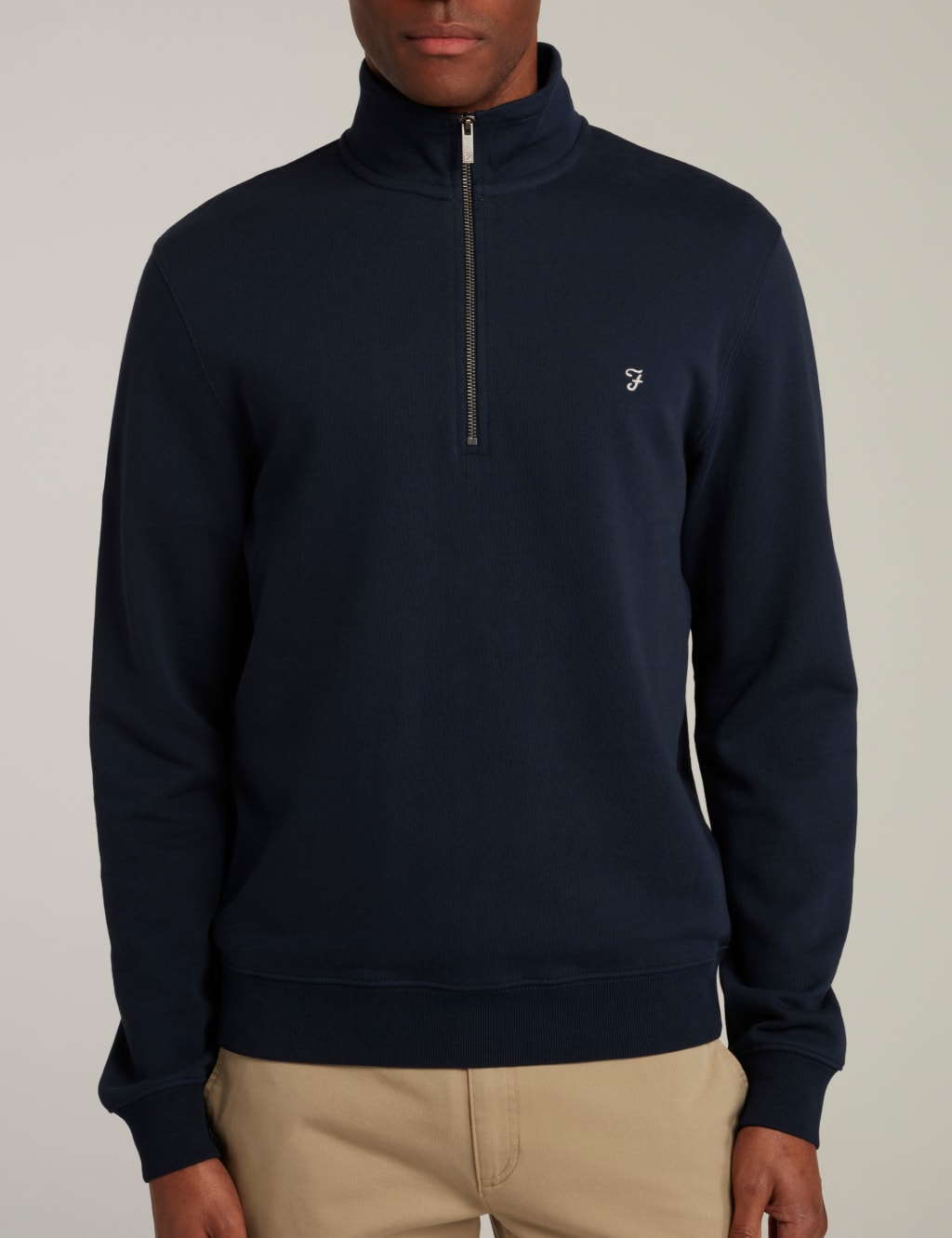 Organic Cotton Half Zip Sweatshirt image 3