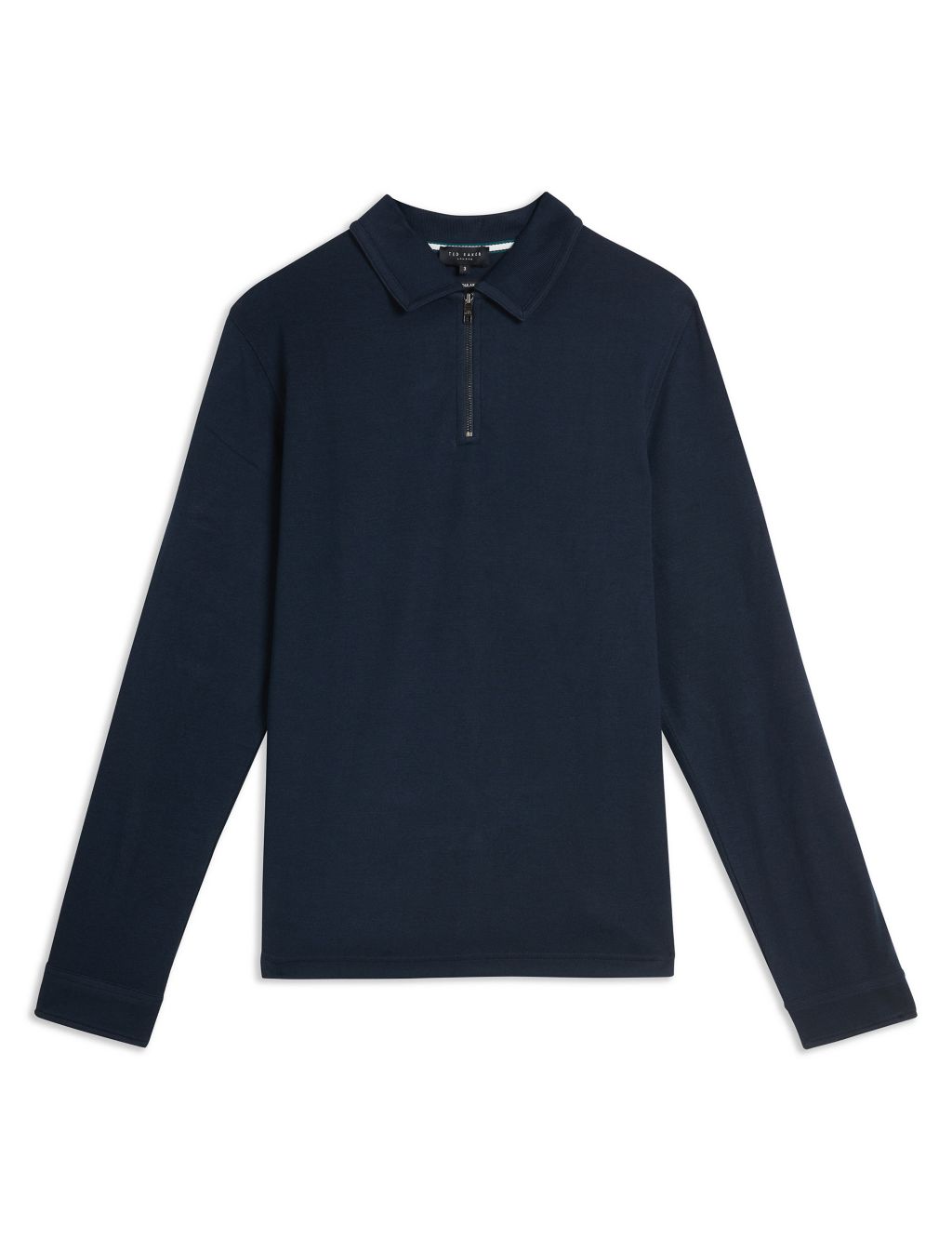 Zip Up Knitted Polo Shirt image 2