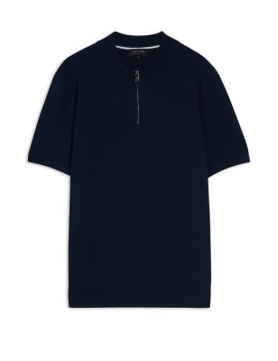 Half Zip Polo Shirt