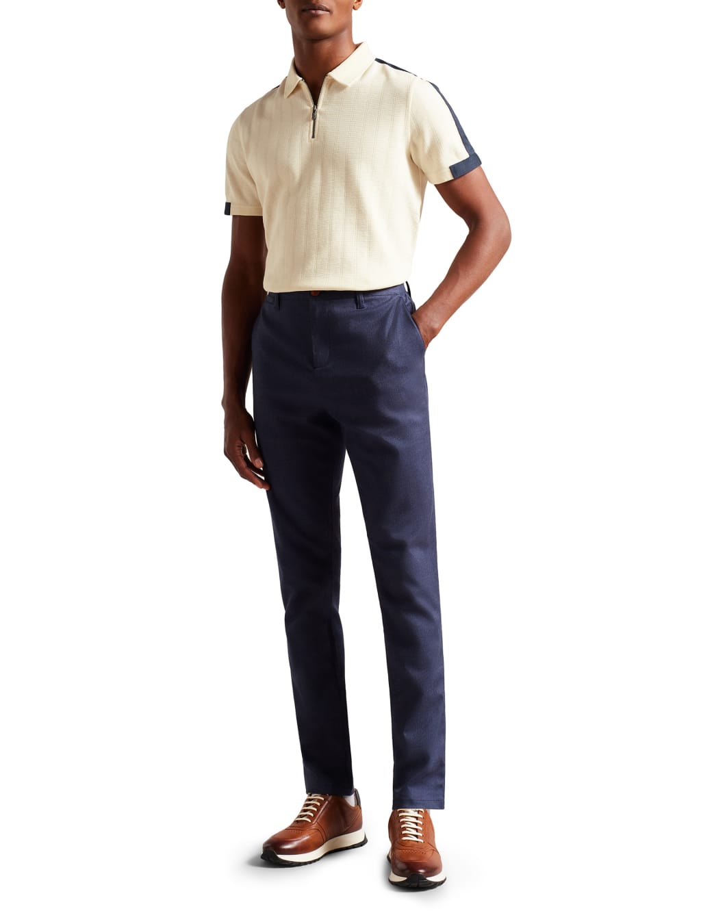 Cotton Rich Textured Polo Shirt image 2