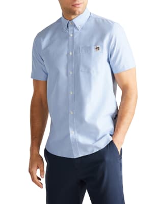 Regular Fit Cotton Rich Oxford Shirt