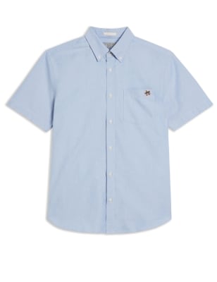 Regular Fit Cotton Rich Oxford Shirt