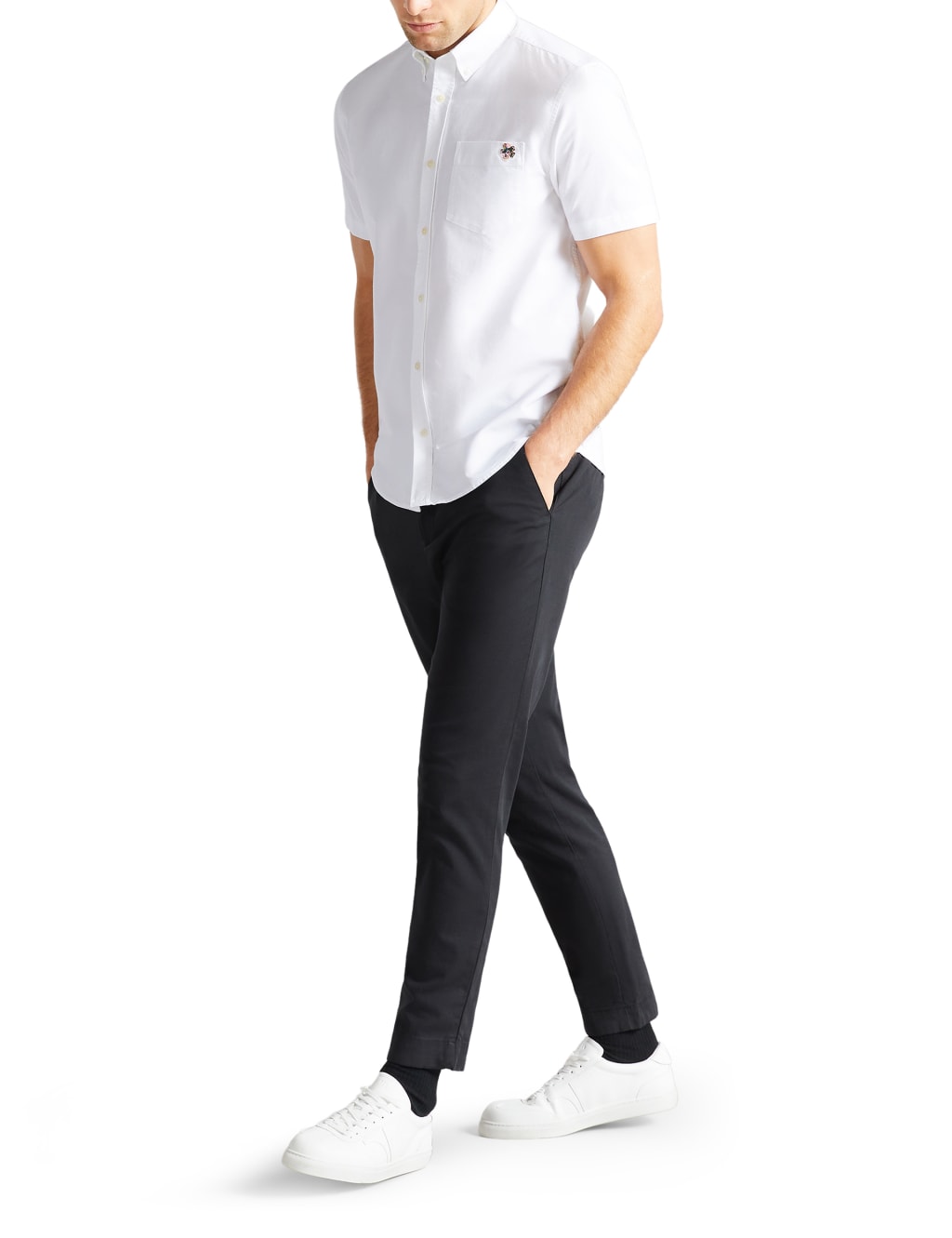 Regular Fit Cotton Rich Oxford Shirt image 2
