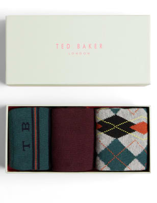3pk Assorted Cotton Rich Socks