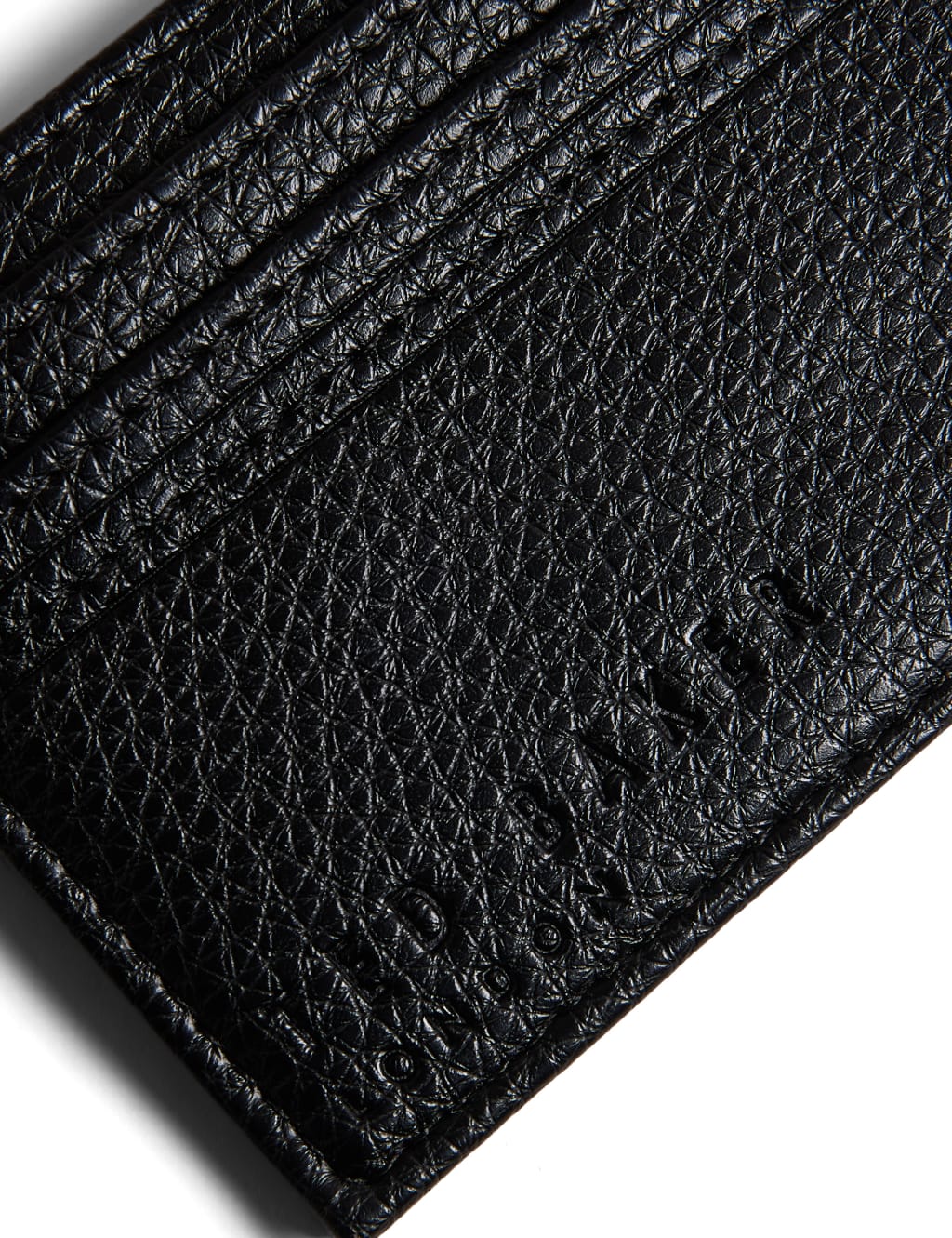 Leather Pebble Grain Card Holder image 2
