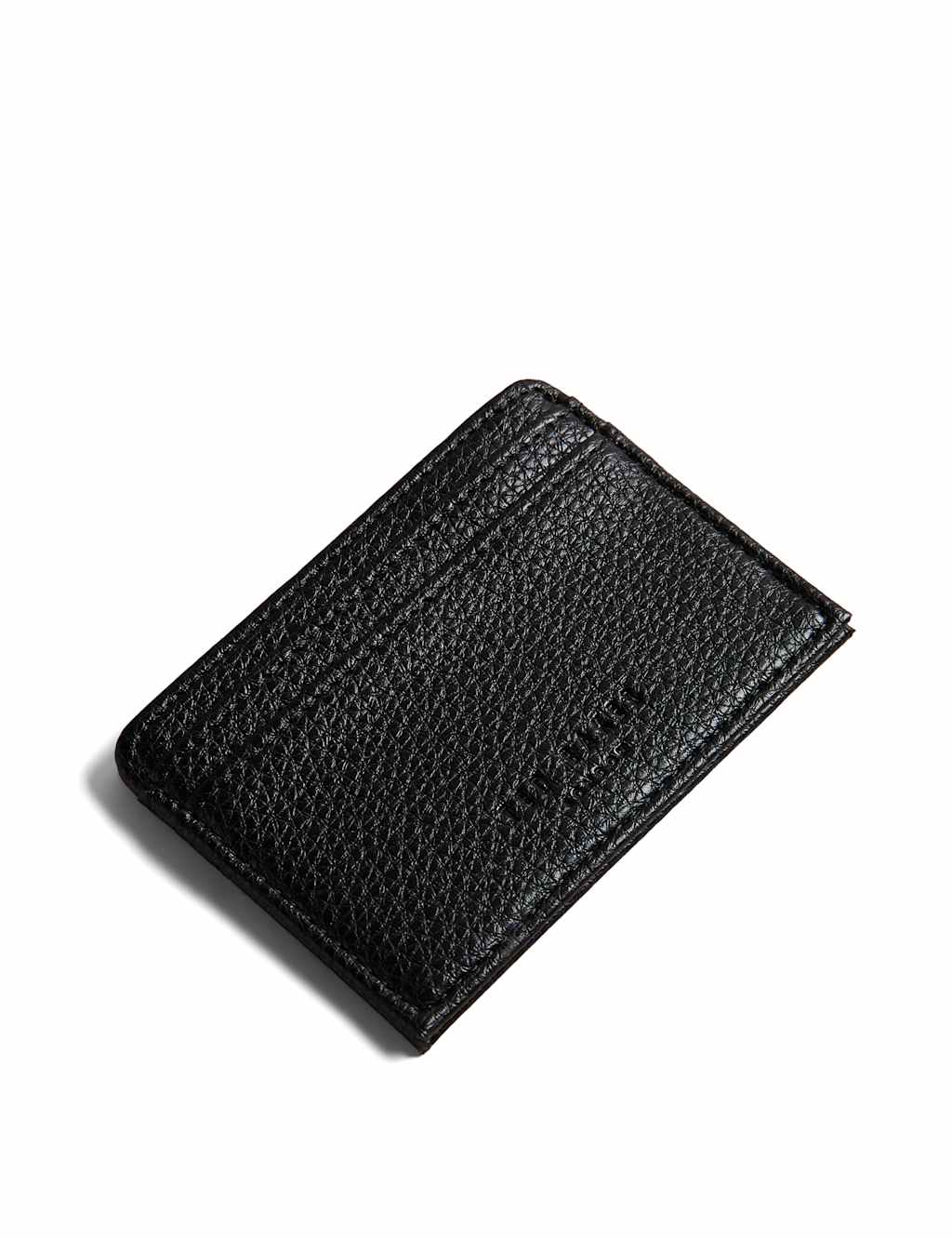 Leather Pebble Grain Card Holder image 3