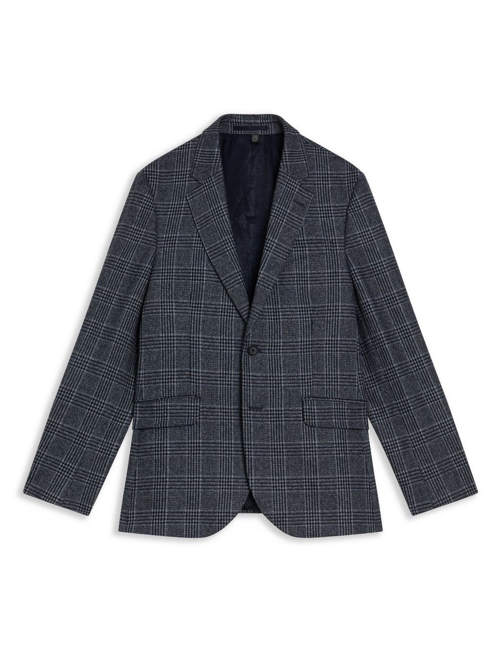 Regular Fit Wool Blend Check Suit Jacket image 2
