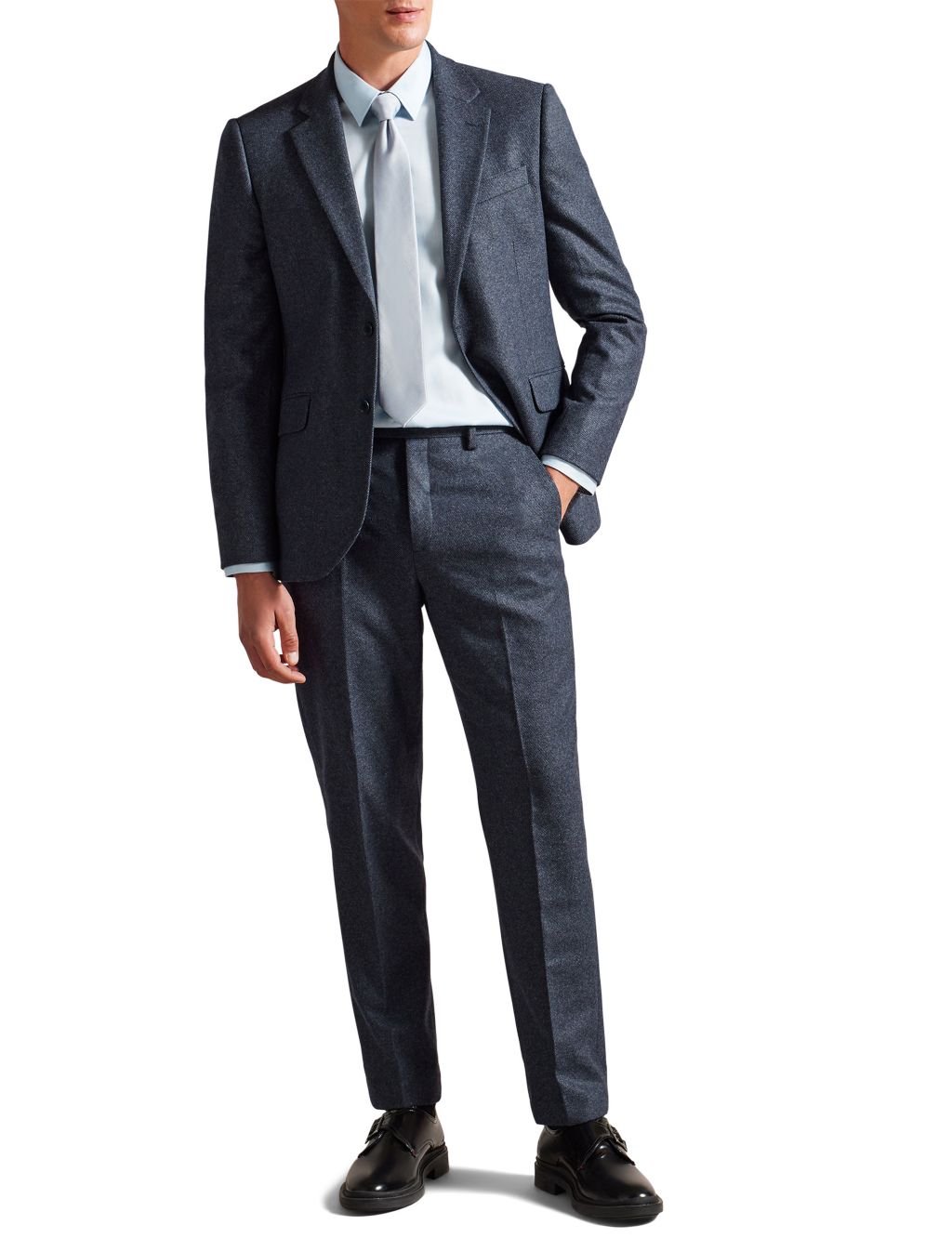 Regular Fit Wool Rich Twill Suit Jacket image 3