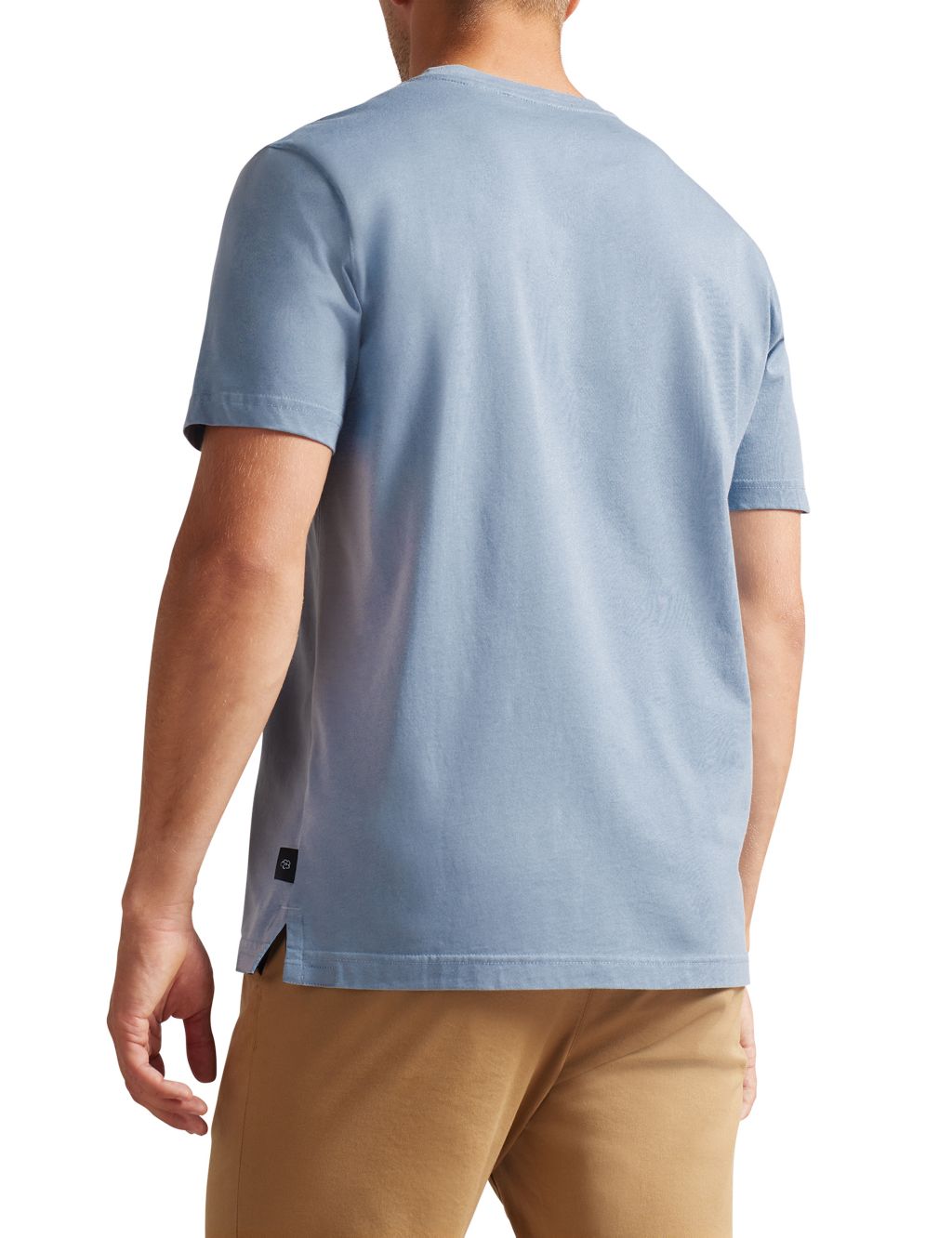 Pure Cotton Crew Neck T-Shirt image 3