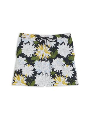 Pocketed Floral Swim Shorts