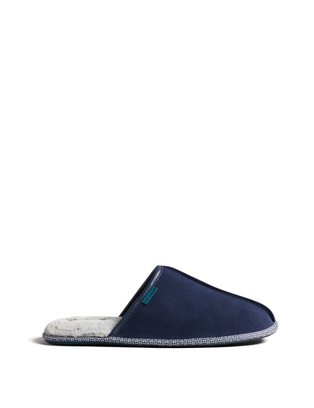 Suede Fleece Lined Mule Slippers image 1