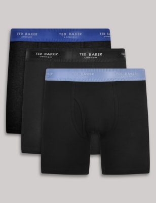 3pk Longer Length Cotton Rich Trunks