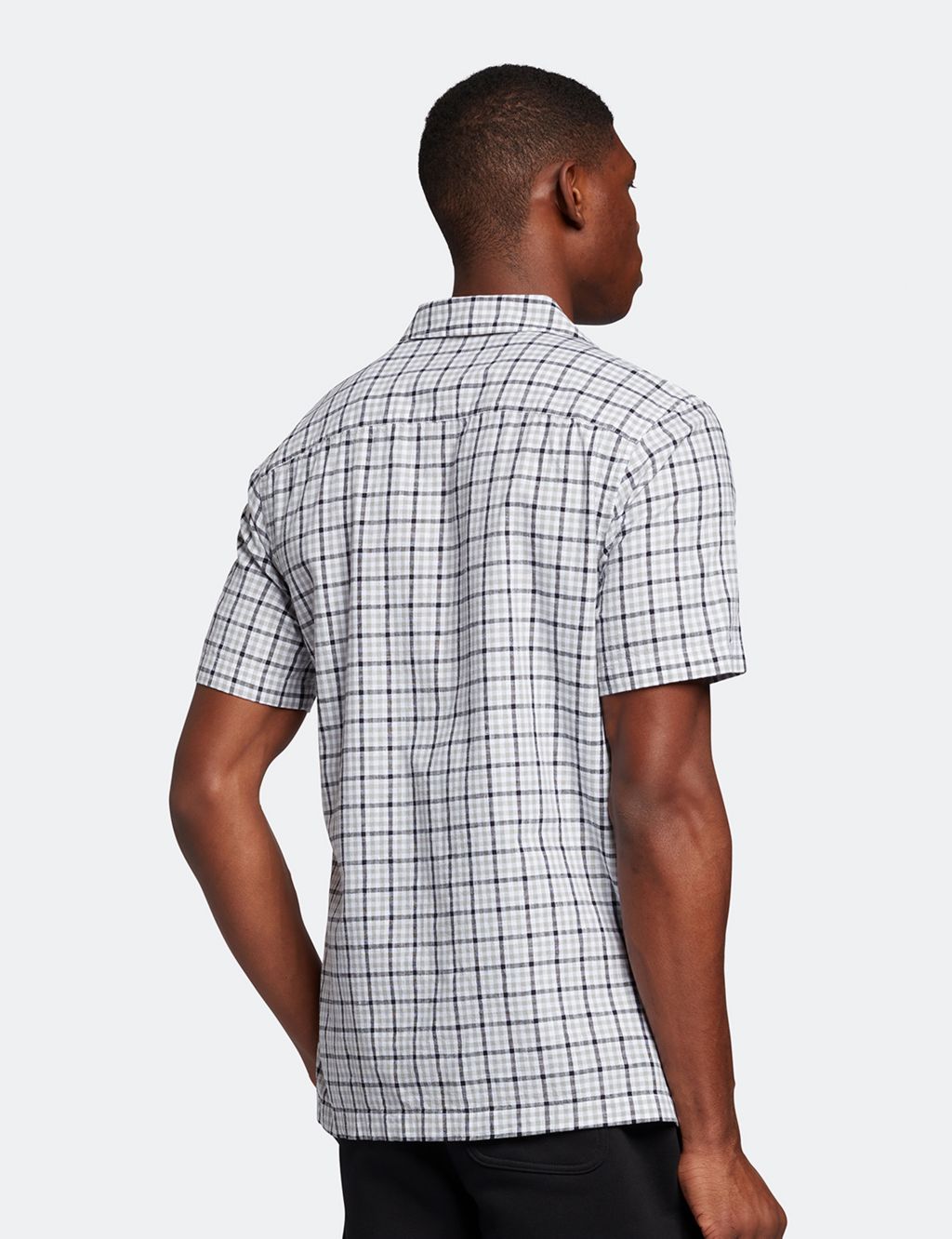 Pure Cotton Gingham Check Revere Shirt image 3