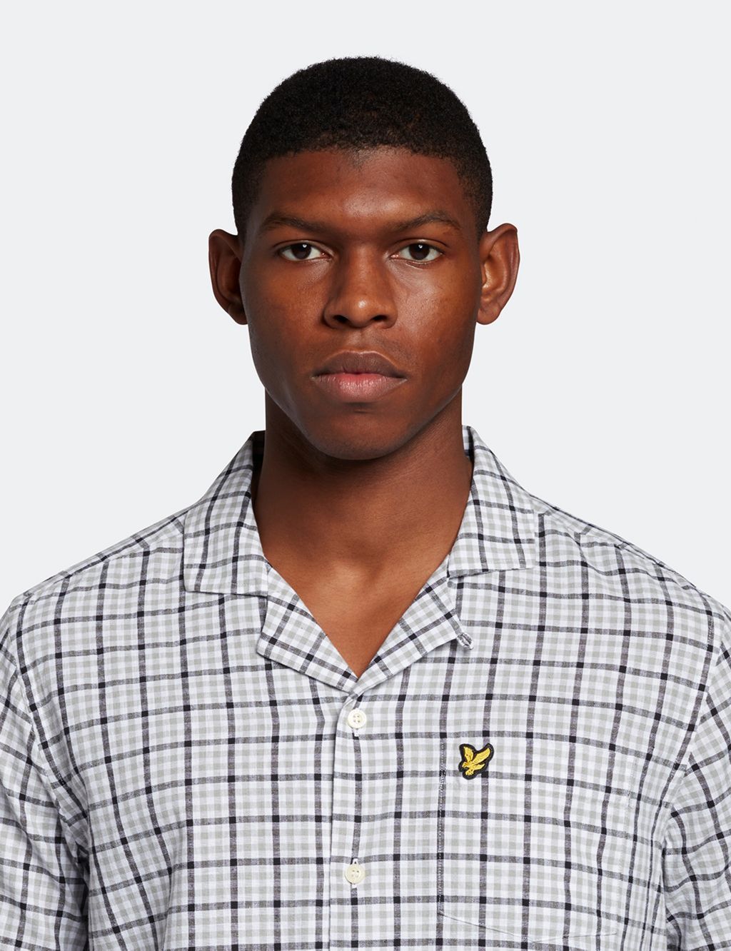Pure Cotton Gingham Check Revere Shirt image 4